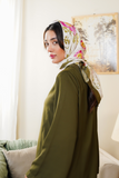 Olive Silk Scarf (KS-039)