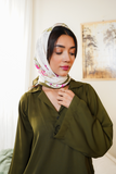 Olive Silk Scarf (KS-039)