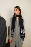 Black & Ivory Scarf (KS-022)